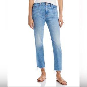 MOTHER Classic Blue Straight Leg Jeans